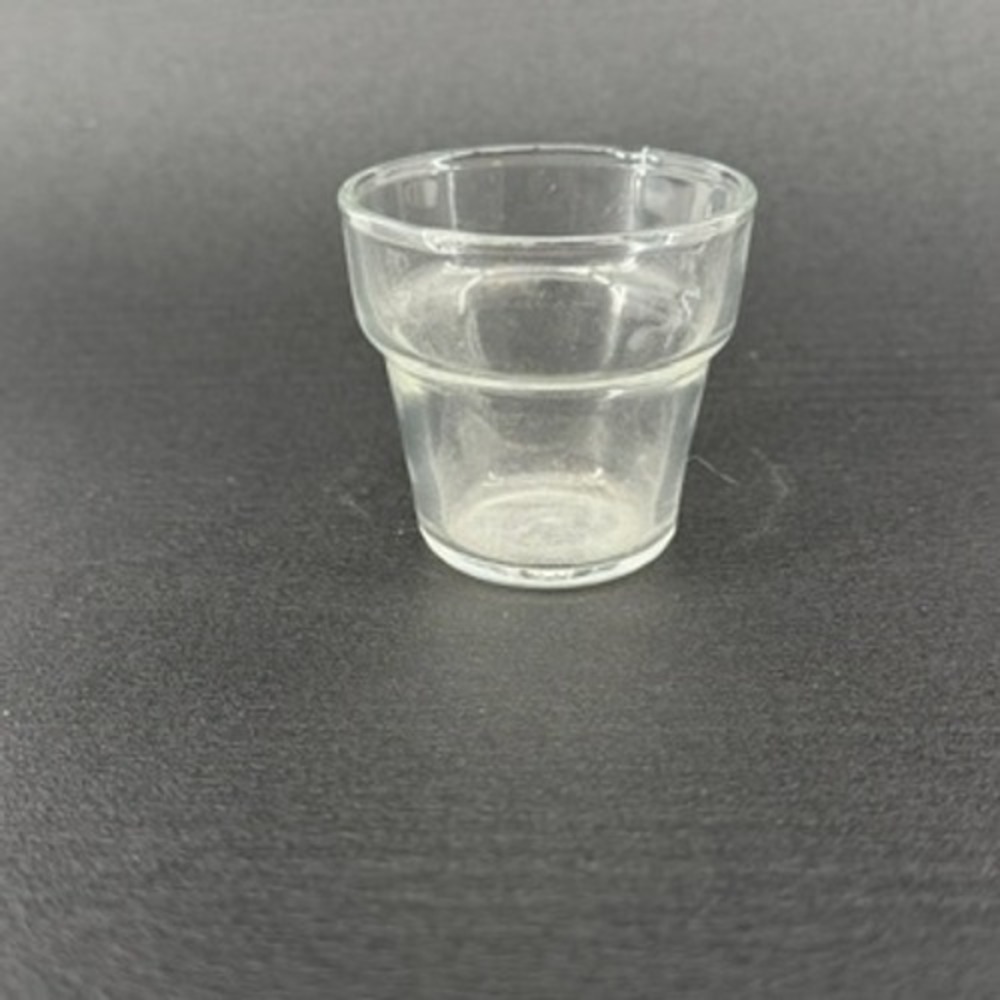 Anchor Hocking Clear Glass Votive Holder Small Prep Cup 2.5 Inch Embossed‎ Logo